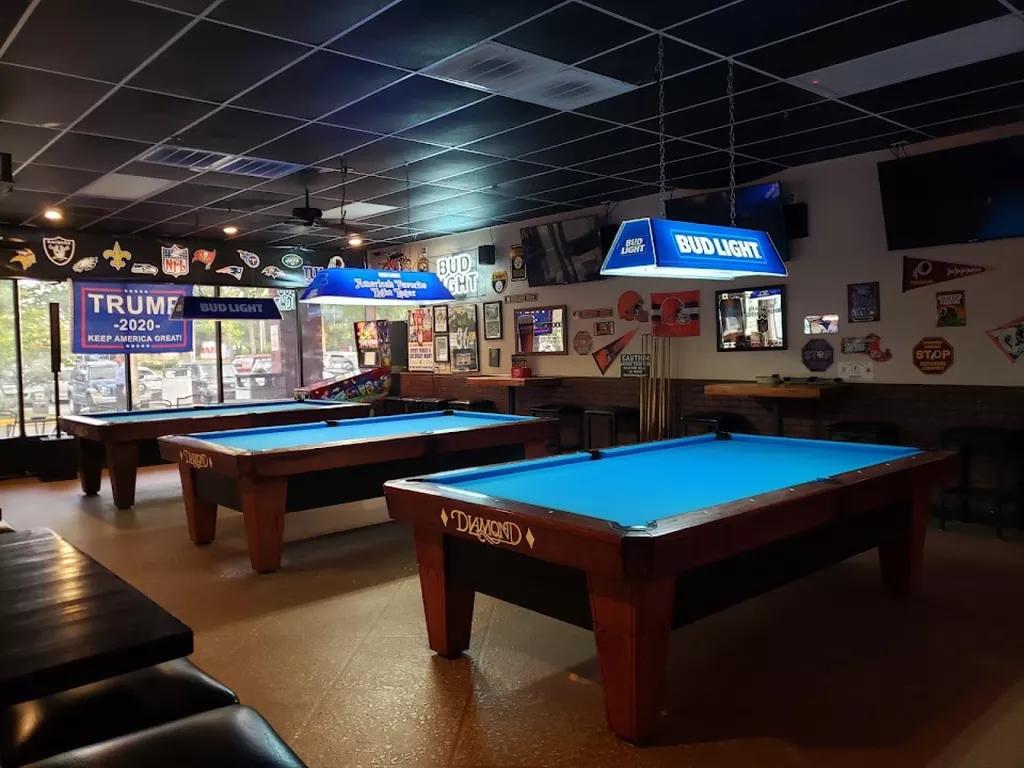 Rooster Playing Pool Critter's Pub | Play pool in Deltona, FL | ChalkySticks - Find, Play ...