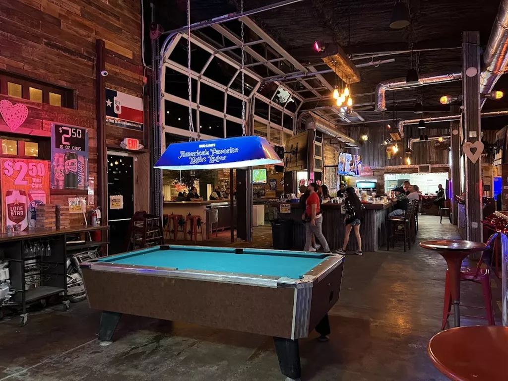 The Railyard Pool Table Railyard 83 Icehouse | Play pool in Alamo, TX | ChalkySticks - Find ...